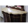 Image 2 : Marble Top French Style Sideboard with Mirror