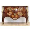 Image 1 : Louis XV Style Marquetry Inlaid Walnut Commode