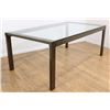Image 1 : Mastercraft Brass & Glass Dining Room Table