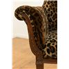 Image 3 : Pair Leopard Upholstered Fireside Chairs
