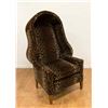 Image 1 : Unusual Hooded Leopard Upholstered Chair