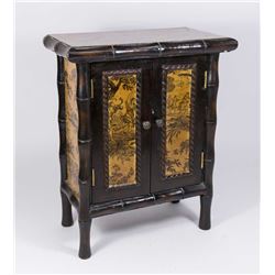 Asian Bamboo & Wood Diminutive Cabinet