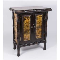 Asian Bamboo & Wood Diminutive Cabinet