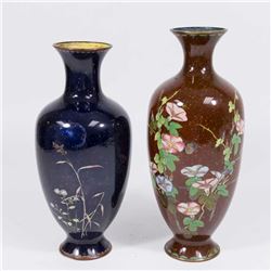 2 Chinese Cloisonné Vases