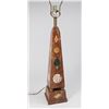 Image 1 : Obelisk Marble Lamp with Inset Stones