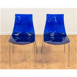 Pair Calligaris "Ice" Chairs