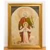 Image 1 : John the Baptist, Jesus, & The Angels Needlepoint