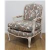 Image 2 : Pair Country French Off-White Open Armchairs