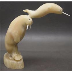 NORTHWEST COAST HORN CARVING