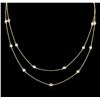 Image 1 : 1.35 ctw Diamond Necklace - 14KT Yellow Gold