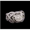 Image 1 : 14KT White Gold 1.81 ctw Diamond Ring