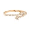 Image 1 : 0.20 ctw Diamond Ring - 14KT Rose Gold