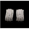 Image 2 : 18KT White Gold 1.67 ctw Diamond Earrings