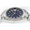 Image 8 : Rolex Mens SS 41MM Blue Baguette Diamond Datejust 2 Oyster Band Wristwatch