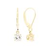 Image 3 : 0.75 ctw Diamond Earrings - 14KT Yellow Gold