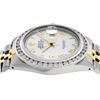 Image 3 : Rolex Mens Two Tone Yellow Gold White Roman 3 ctw Diamond Datejust Wristwatch