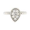 Image 2 : 0.39 ctw Diamond Ring - 14KT White Gold