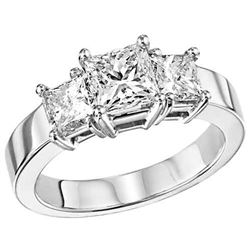 Diamond Ring - 18KT White Gold