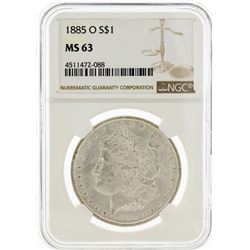 1885-O NGC MS63 Morgan Silver Dollar