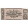 Image 1 : 1862 $10 The Confederate States of America Note T-52 CC