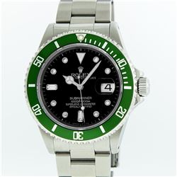 Rolex Stainless Steel Diamond Submariner Men's Watch