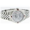 Image 6 : Rolex Stainless Steel Meteorite Diamond Ruby DateJust Men's Watch