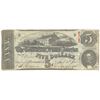 Image 1 : 1863 $5 The Confederate States of America Note T-60 CC