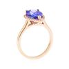 Image 6 : 2.97 ctw Tanzanite And Diamond Ring - 14KT Rose Gold