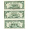 Image 2 : 1963 $5 VG/XF Red Seal Note Lot of 3