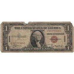 1935 $1 Hawaii Federal Reserve Note Currency