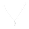 Image 2 : 0.01 ctw Diamond Pendant with Chain - 14KT White Gold