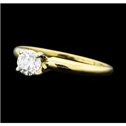 0.30 ctw Diamond Solitaire Ring - 14KT Yellow Gold