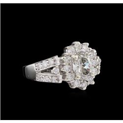 2.07 ctw Diamond Ring - 14KT White Gold