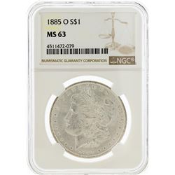 1885-O NGC MS63 Morgan Silver Dollar