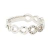 Image 1 : 0.10 ctw Diamond Infinity Ring - 14KT White Gold