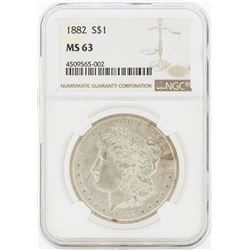 1882 MS63 NGC Morgan Silver Dollar