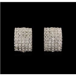 14KT White Gold 2.34 ctw Diamond Earrings