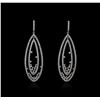 Image 1 : 14KT White Gold 4.66 ctw Diamond Earrings