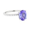 Image 1 : 2.63 ctw Tanzanite Ring - 14KT White Gold