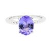 Image 2 : 2.63 ctw Tanzanite Ring - 14KT White Gold