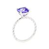 Image 4 : 2.24 ctw Tanzanite Ring - 14KT White Gold