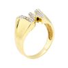 Image 4 : 0.05 ctw Diamond "W" Ring - 14KT Yellow Gold