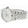 Image 7 : Rolex Mens Stainless Steel Slate Grey Diamond and Ruby Sapphire 16234 DateJust W