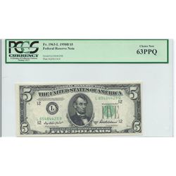 1950B $5 Federal Reserve Note