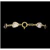 Image 3 : 12.52 ctw Multi-Color Sapphire Bracelet - 18KT Yellow Gold