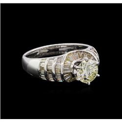 2.21 ctw Diamond Ring - 18KT White Gold