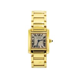 Ladies Cartier 18KT Yellow Gold Tank Francaise Watch