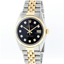 Rolex Two-Tone Diamond DateJust Men's Watch