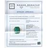 Image 5 : 9.40 ctw Emerald and Diamond Ring - 18KT White Gold