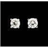 Image 1 : 0.50 ctw Diamond Stud Earrings - 14KT White Gold